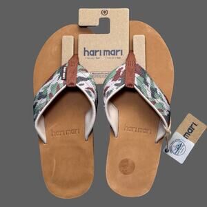 Hari Mari Scouts Flip Flops Woodland Camo Mens 9